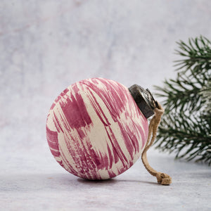 3" Mulberry Brushed Bauble
