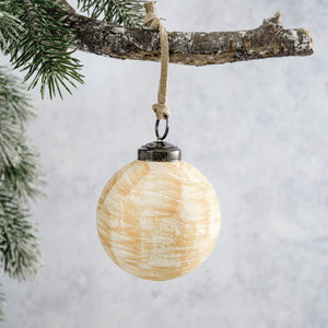 2" Champagne Brushed Bauble