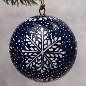 3" Old Navy Snowflake Christmas Bauble