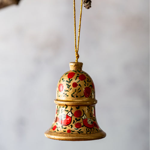 Red & Gold Bird Hanging Bell