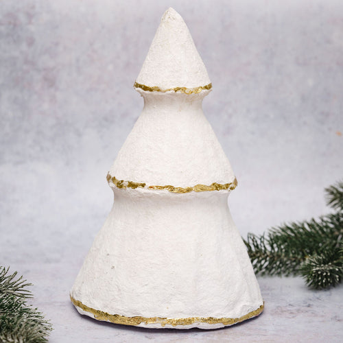 Cotton Mache Christmas Tree
