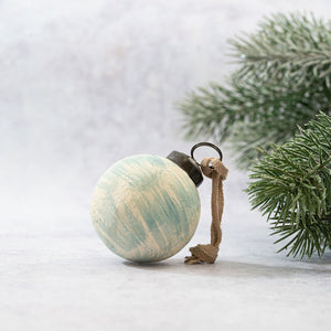 2" Sky Brushed Bauble