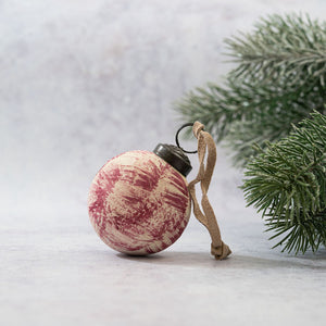 2" Mulberry Brushed Bauble