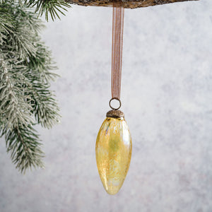 2" Gold Luster Conical Decoration