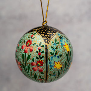 2" Indian Floral 10 Christmas Bauble