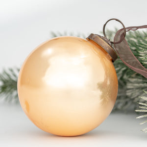 3" Large Champagne Pearlescent Bauble
