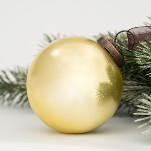 3" Large Gold Pearlescent Bauble