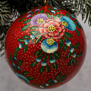4" Red Indian Christmas Bauble
