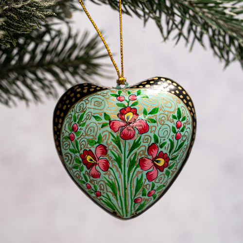 Indian 10 Floral Hanging Heart