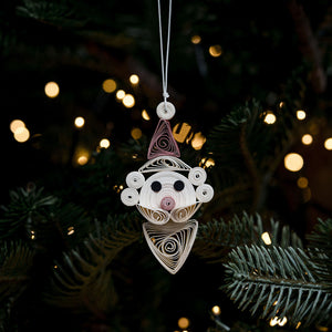 Quilled Father Christmas Hanging Decoration