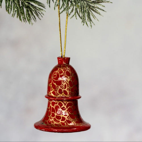 Red Pebble Hanging Bell