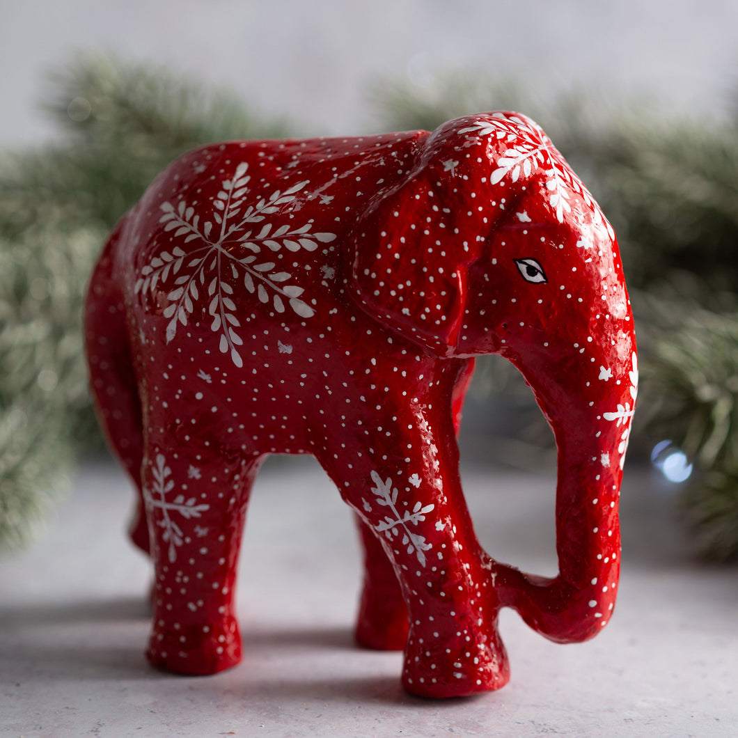 Red Snowflake Giant Elephant