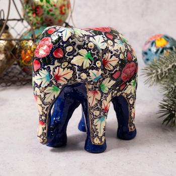 Turquoise & Pink Floral Giant Elephant