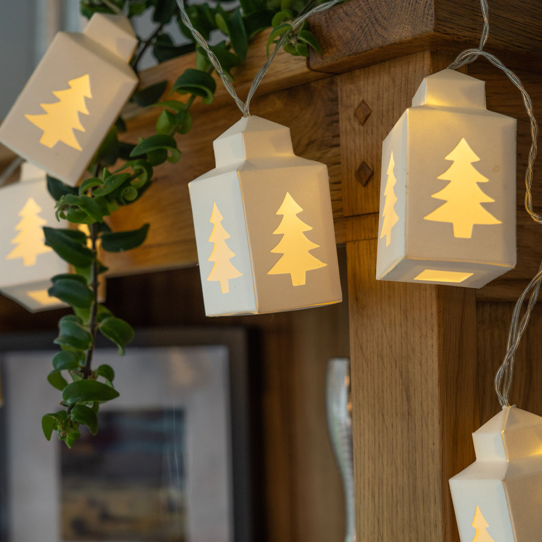 Christmas Tree Lantern Paper String Lights